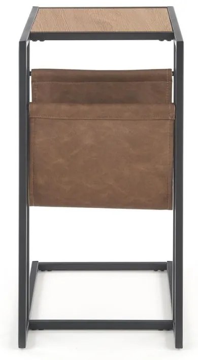 Odkladací stolík Compact, dub zlatý / čierna