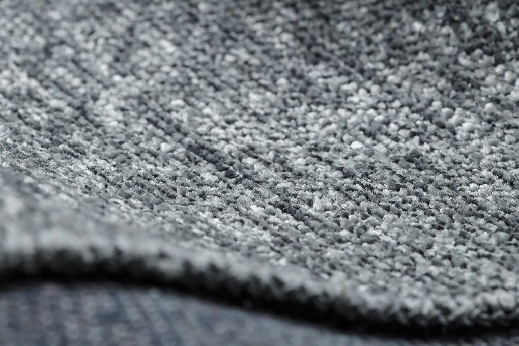 Koberec FLORENCE 24021 Jednofarebný, glamour, plocho tkaný, sivý