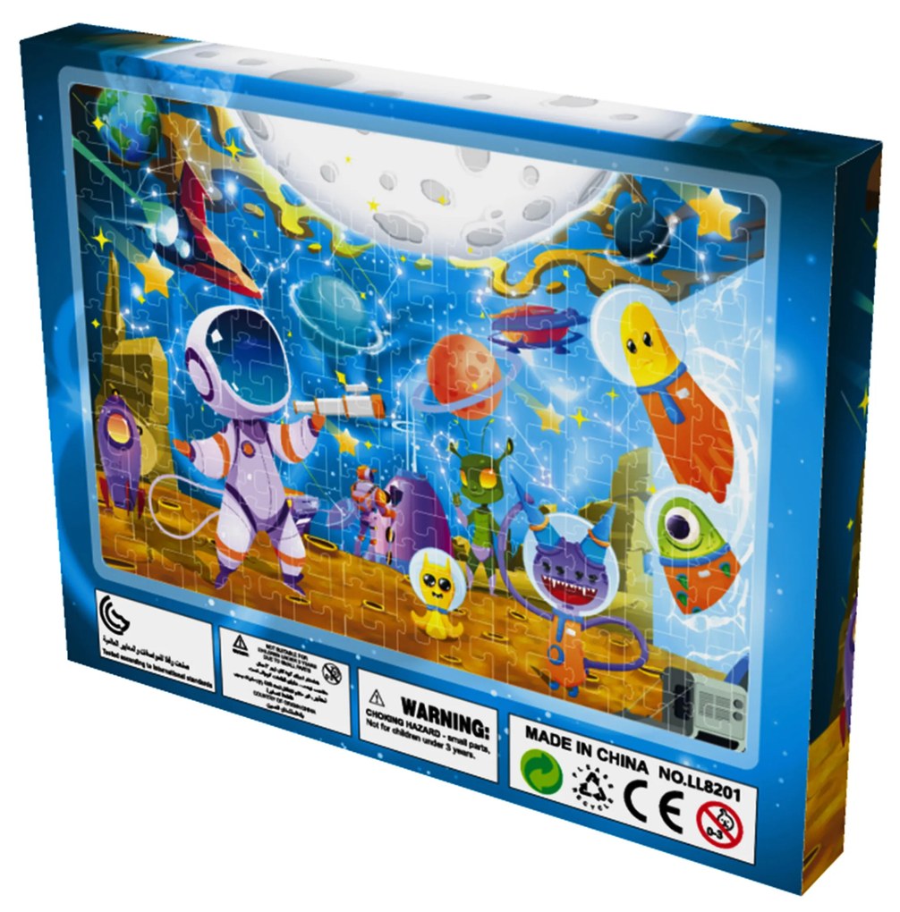 Detské puzzle Vesmírni cestovatelia 216 dielikov Aga4Kids MR1464