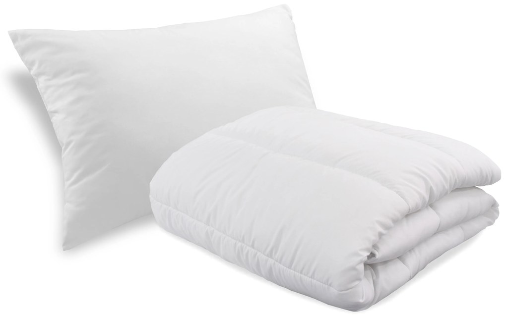 Celoročný paplón prešívaný 140 x 200 cm s vankúšom BASIC 70 x 90 cm