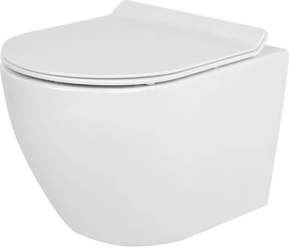 BPS-koupelny Závesná WC misa so SoftClose sedadlom HYD-4191, biela