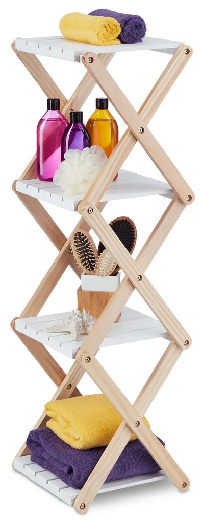 Skladací kúpeľňový regál RD7928