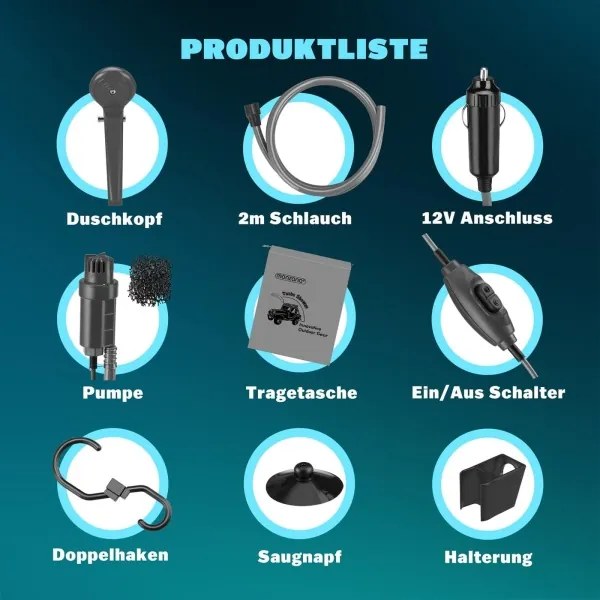 Kempingová sprcha 12V