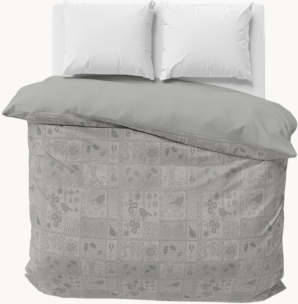 Žakárová obliečka na paplón Secret Garden Grey
