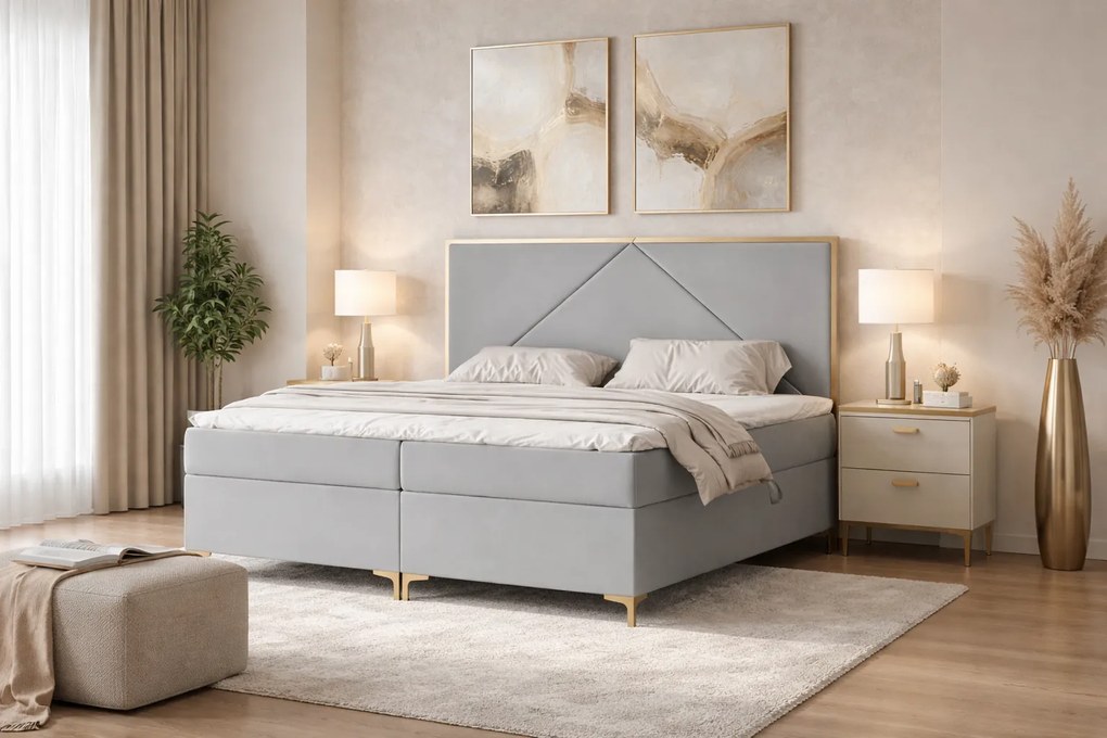 ČALÚNENÁ POSTEĽ S MATRACOM BELINE 160X200