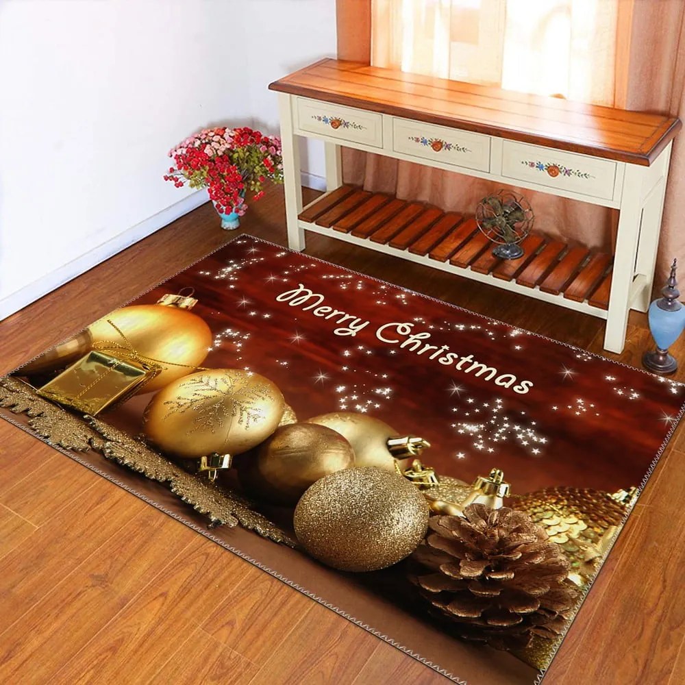 Koberec Vitaus Christmas Period Balls, 50 x 80 cm