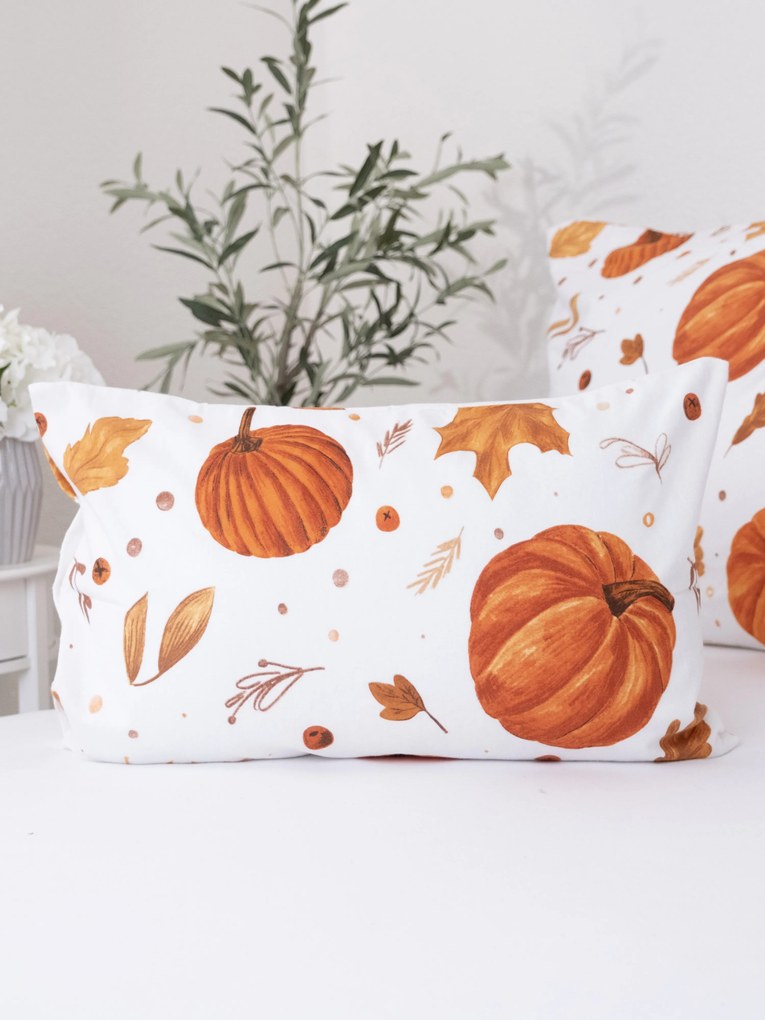 Flanelová obliečka na vankúš 40 x 60 cm - Jesenná nálada