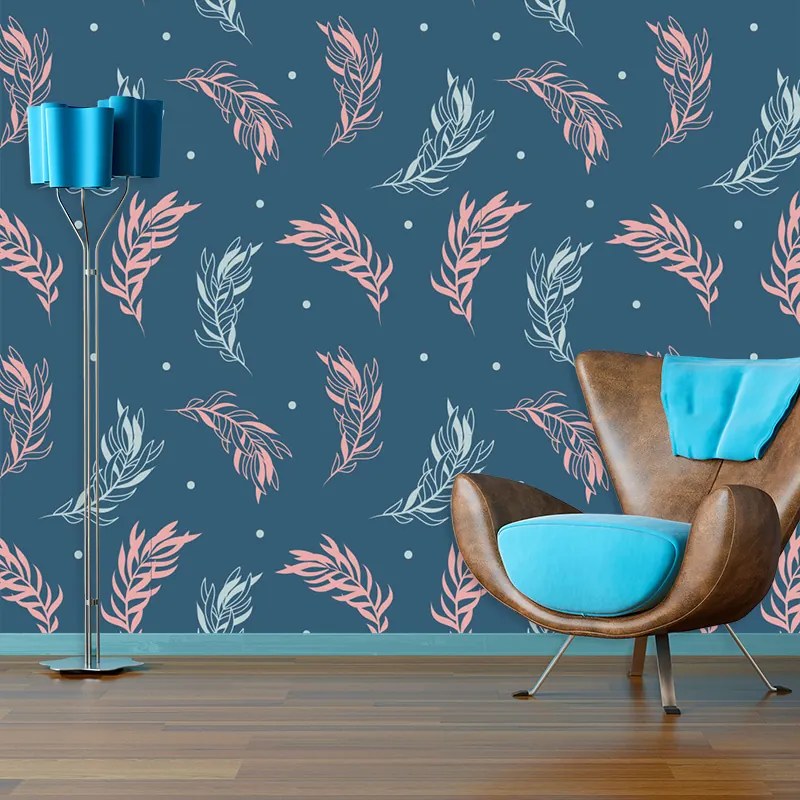 Sablio Tapeta Farebná Pierka - 336x220 cm