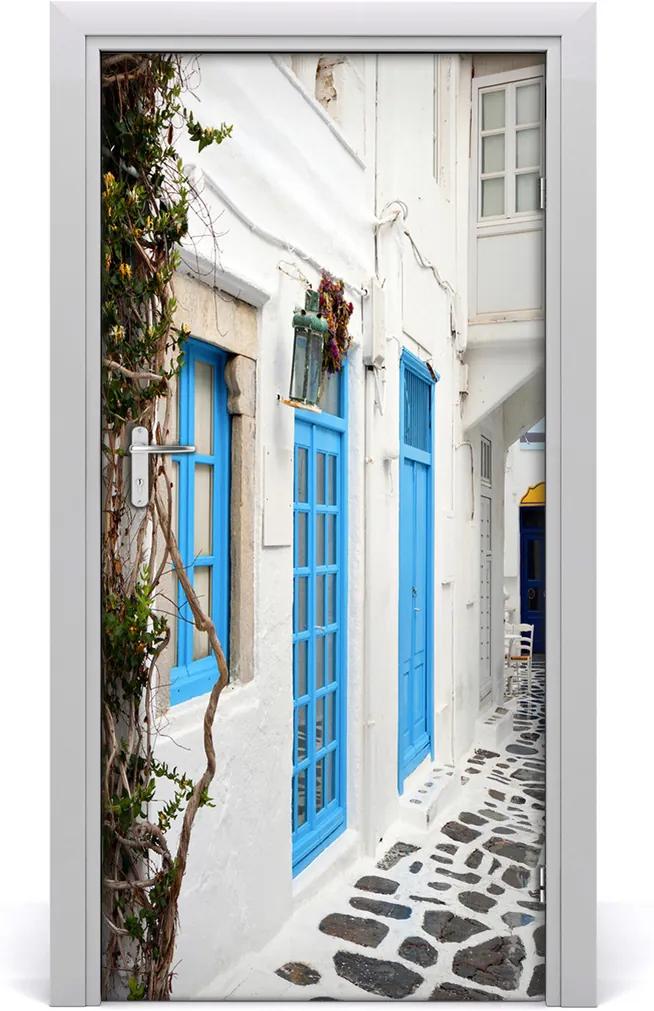 Fototapeta samolepící na dveře Řecké uličky
