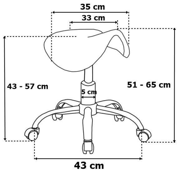 Pracovná stolička STRATUM biela