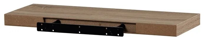 BONTEC Polička, mdf, čierna, P-001 BK Farba: Šedá