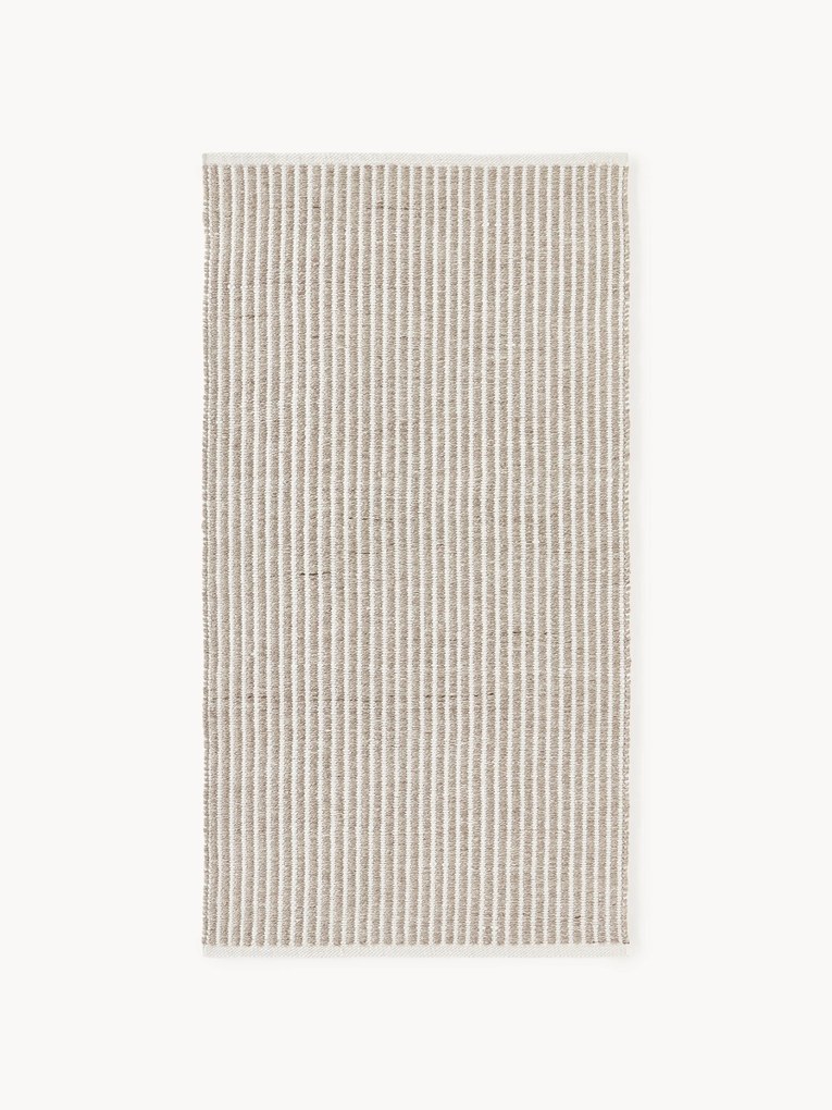 Ručne tkaný pruhovaný koberec do interiéru/exteriéru Turner
