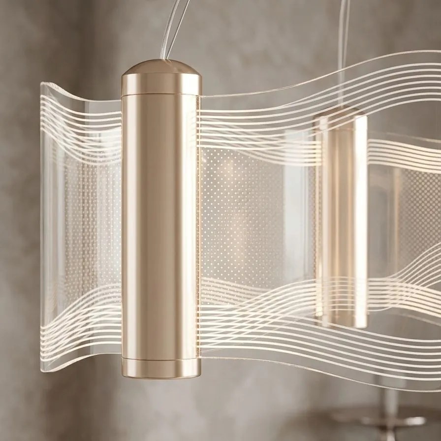 Toolight Rea, ZÁVESNÁ STROPNÁ LAMPA G151-CP GOLD, OSW-04707