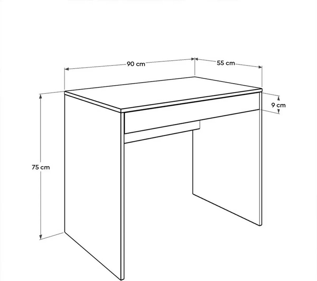 Pracovný stôl Cima Diamond White