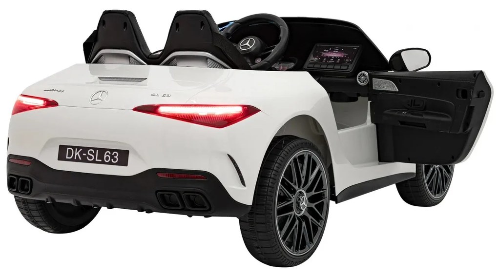 Elektrické autíčko Mercedes Benz AMG SL63 - biele
