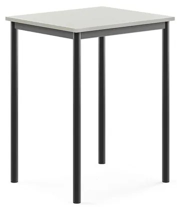 Stôl BORÅS, 700x600x900 mm, laminát - šedá, antracit