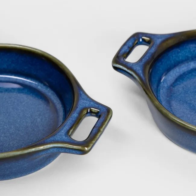 Sada dekoračných misiek OKINAWA tmavomodrých 743023 (2 ks)