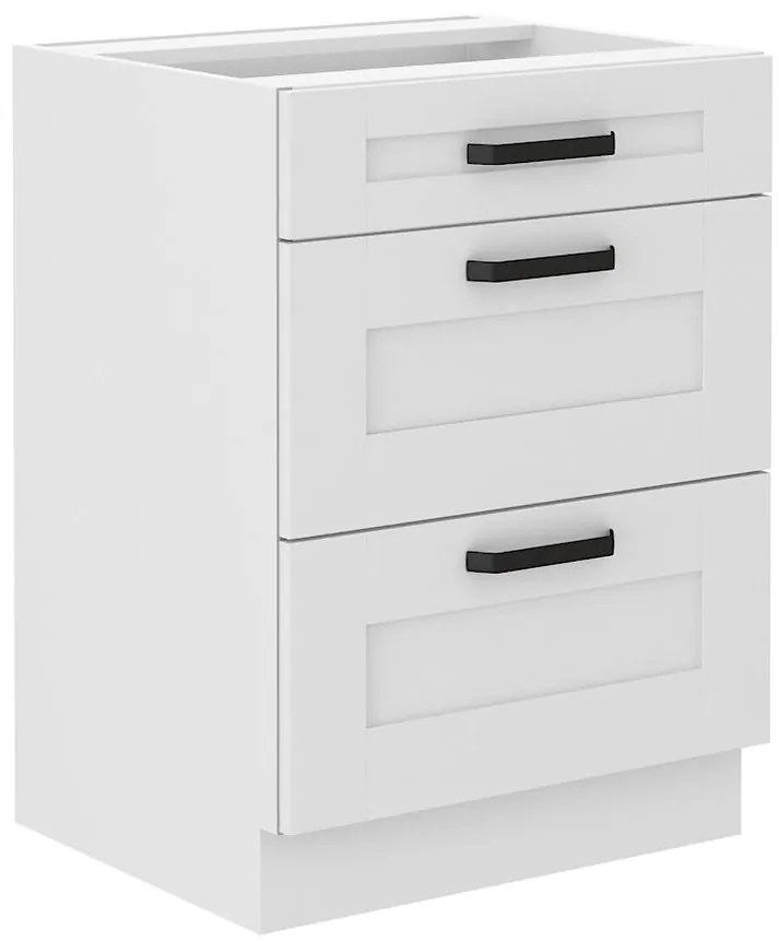 Kuchynská skrinka LUNA biely mat/biely 60d 3s bb