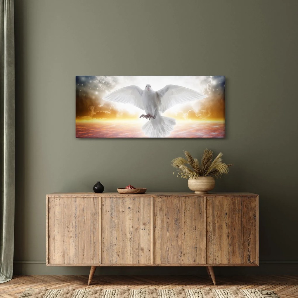Obraz holubice (120x50 cm)