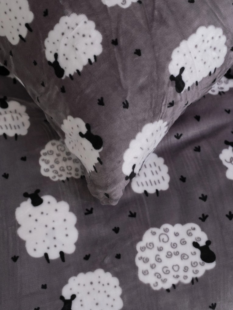 Obliečka na vankúšik mikroplyš Exclusive 40 × 40 cm - Ovečky