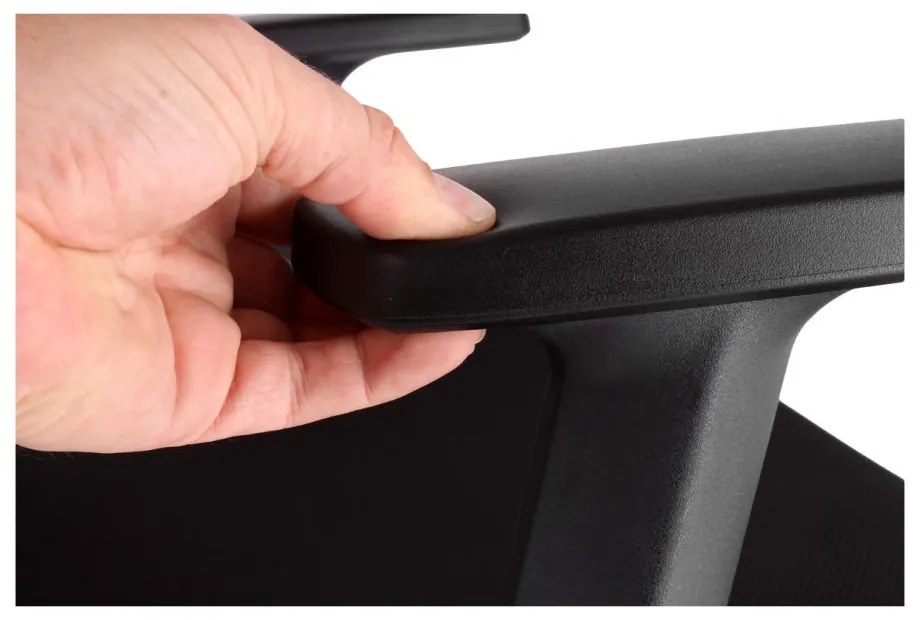 Kancelárska ergonomická stolička Neoseat BOROSI — sieť / látka, čierna, nosnosť 150 kg