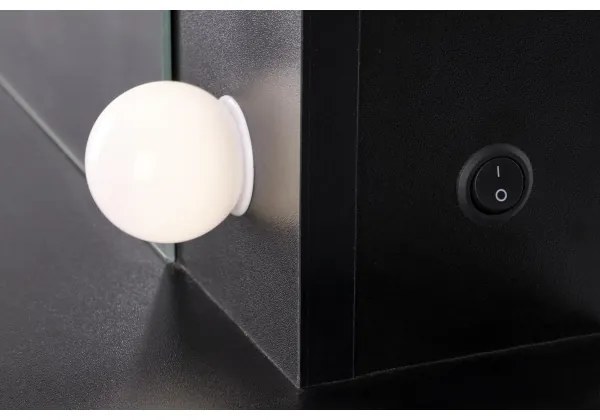 Toaletný stolík AMORIO čierny