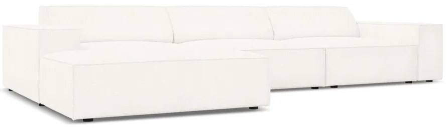 Béžová rohová pohovka z textílie bouclé (ľavý roh) Jodie – Micadoni Home