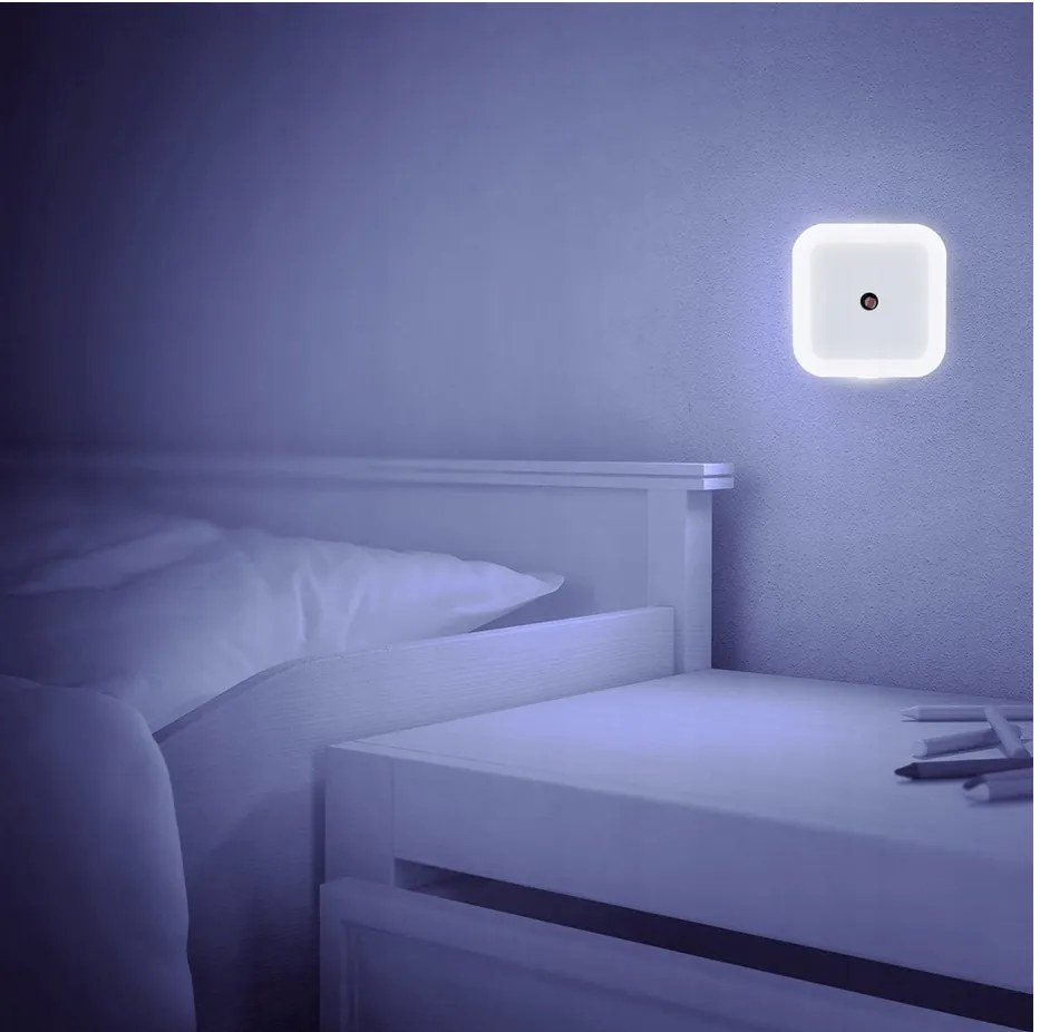 BERGE LED nočné svetlo s čidlom súmraku 1W