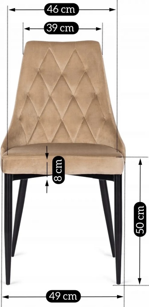 PROXIMA.store - Čalúnená jedálenská stolička CORK FARBA: modrá