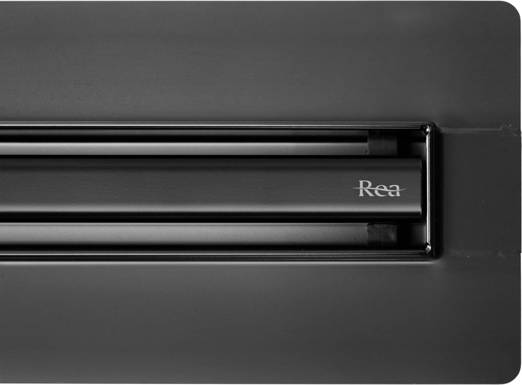 Odtokový žľab REA NEOX SLIM PRO 100 cm, čierny