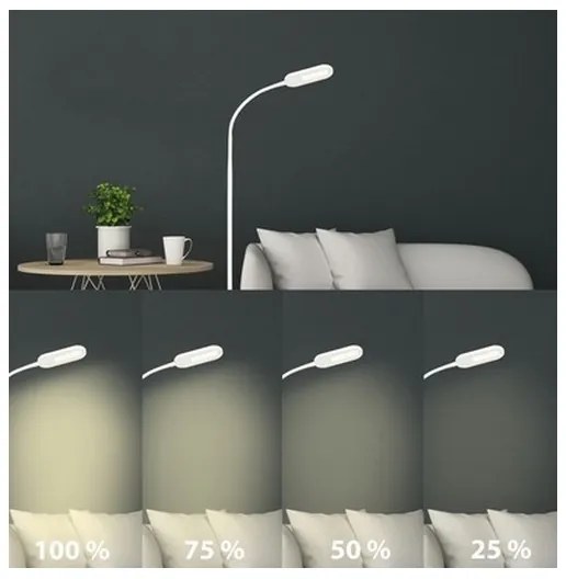 Briloner 1297-016 - LED Stmievateľná stojacia lampa LED/8W/230V