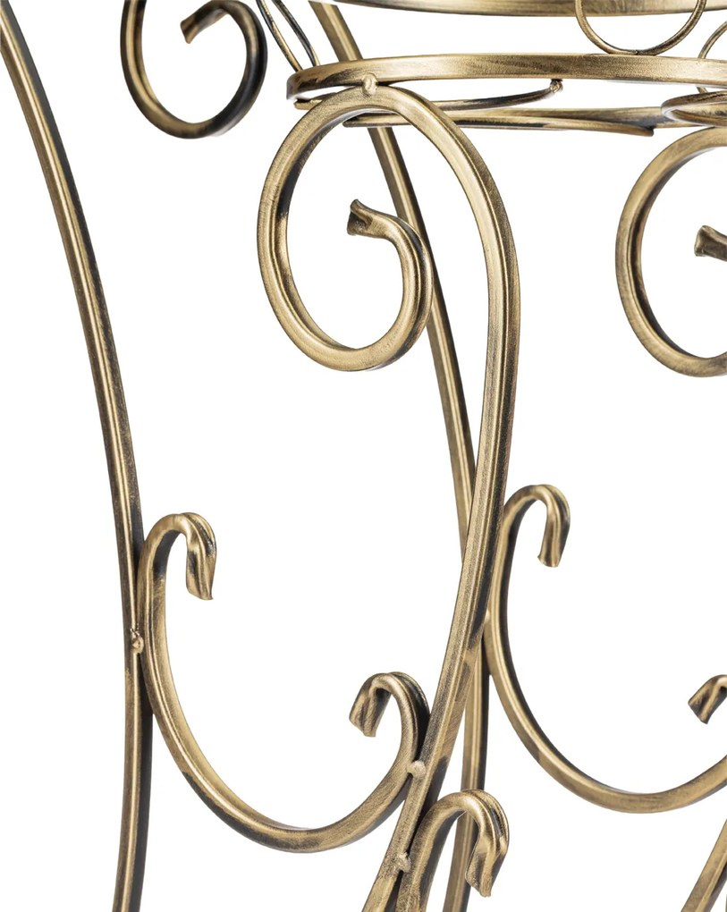 STOJAN NA KVETINÁČ FIORINA 79X79 CM ZLATÁ