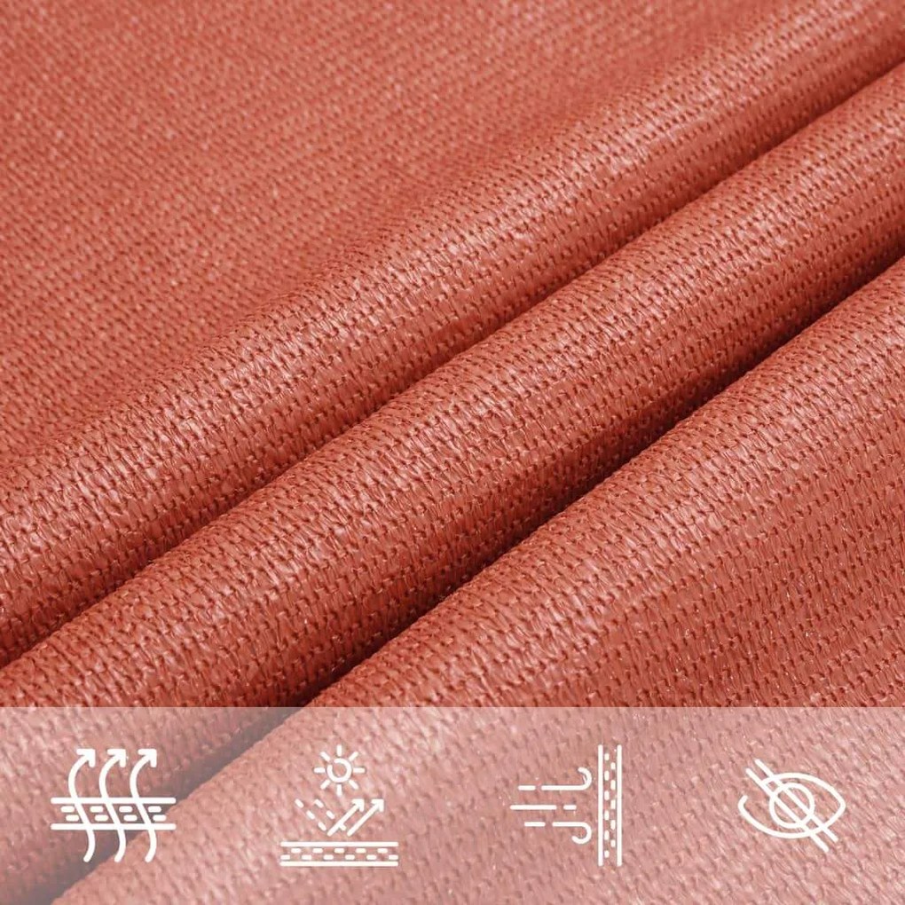 Tieniaca plachta 160 g/m², tehlová 2x2 m, HDPE