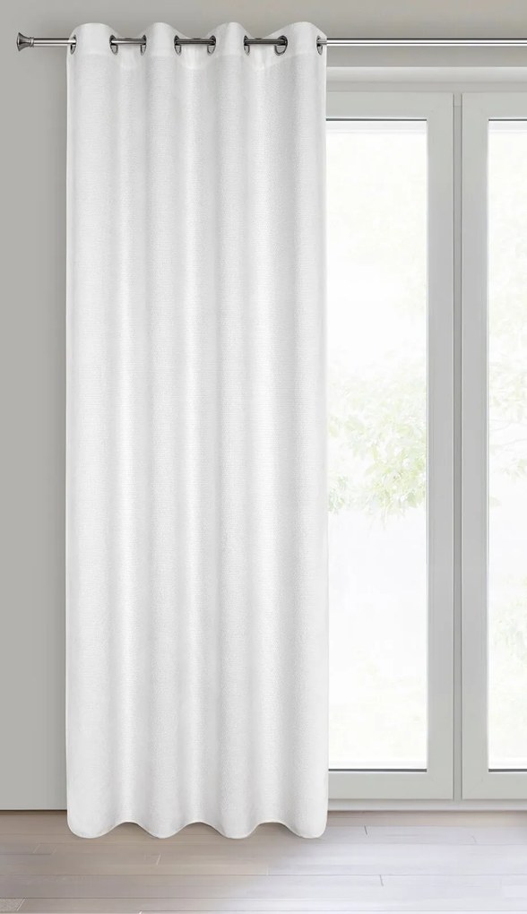 ZATEMŇOVACÍ ZÁVES NA KRÚŽKOCH ALETA 135X250 CM BIELA