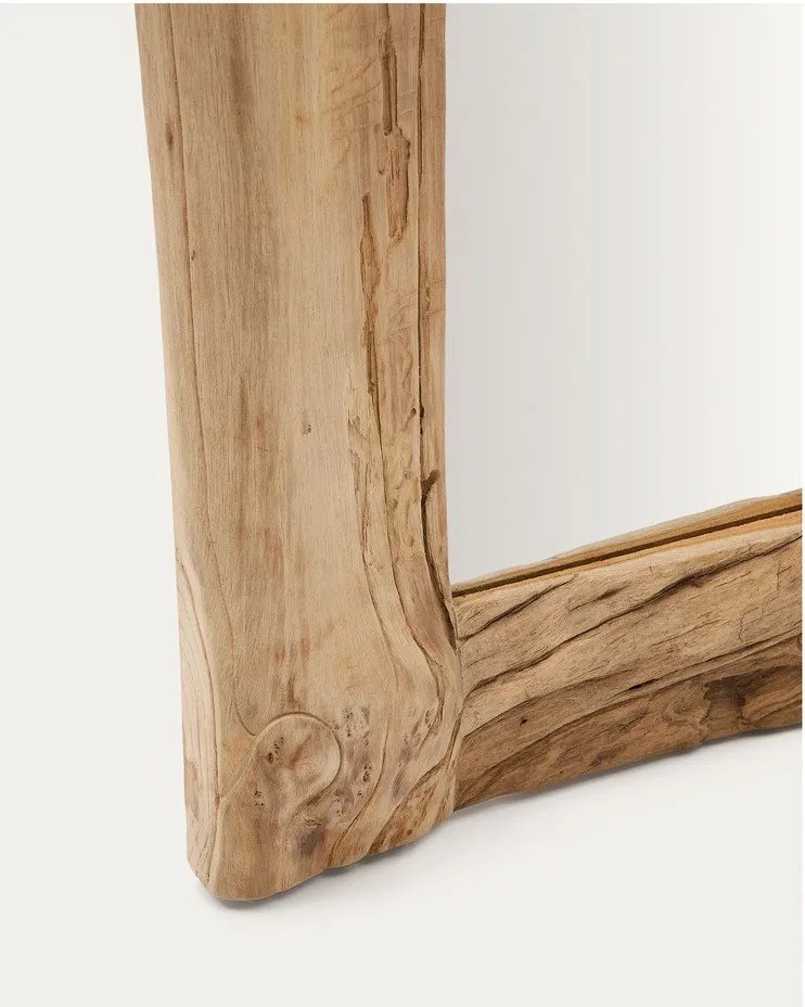 Nástenné zrkadlo s dreveným rámom 105x200 cm Ibro – Kave Home