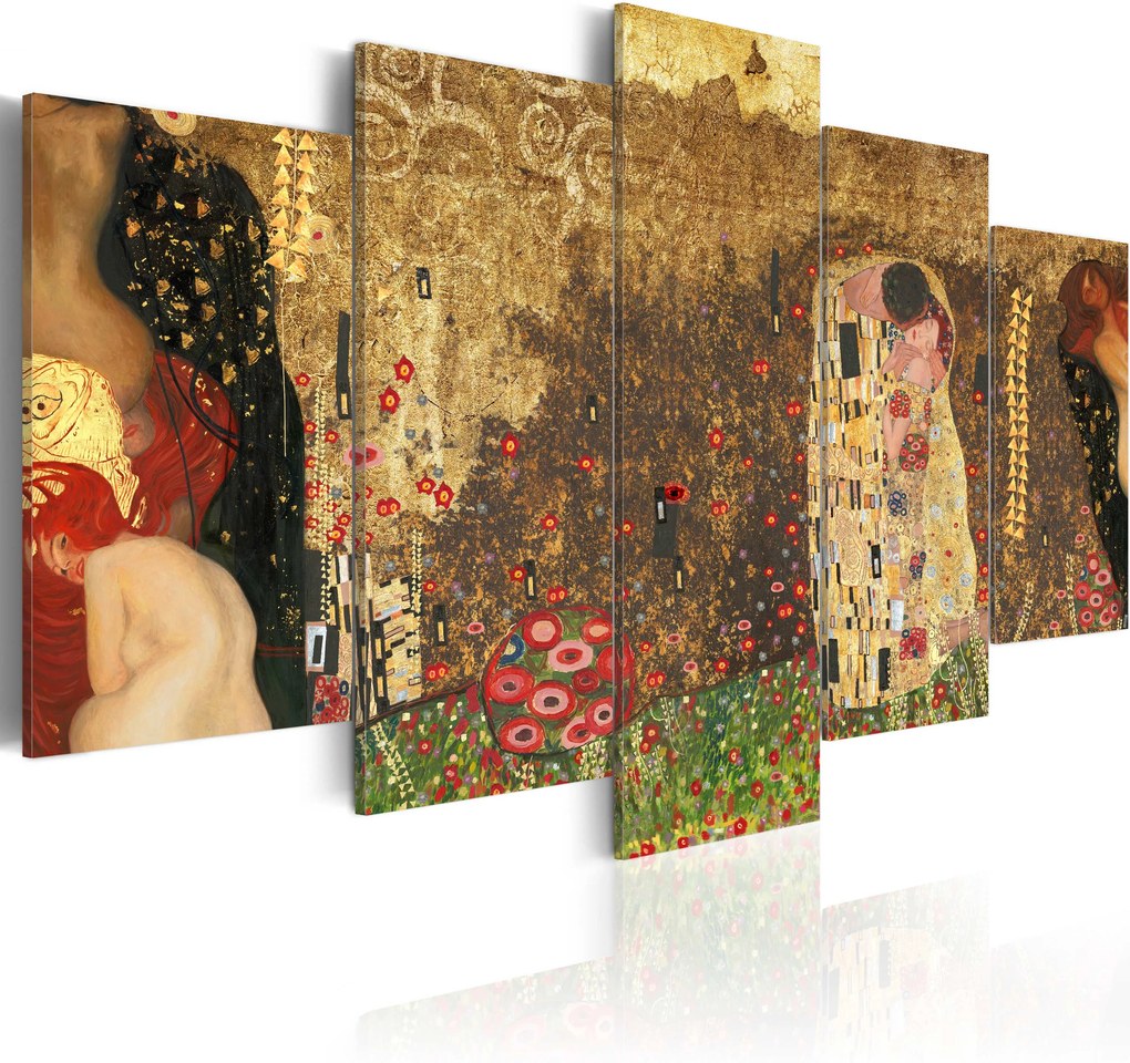 Obraz - Klimt's muses 100x50