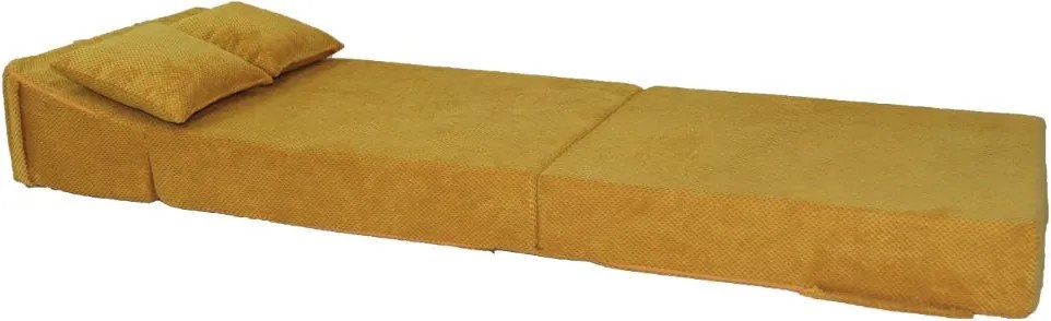 Rozkladacie molitanové kreslo (matrace) DOT - medovo žlté