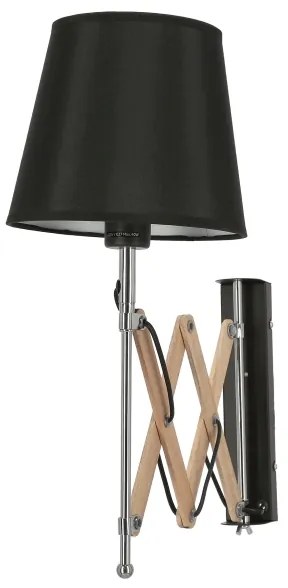 Nástenné svietidlo MITO 1xE27/40W/230V čierna