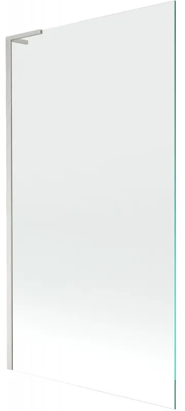 Mexen Next L, 1-krídlová vaňová zástena 100 x 150 cm, transparent, 6mm číre sklo, profil brúsená oceľ, 895-100-000-03-00-97