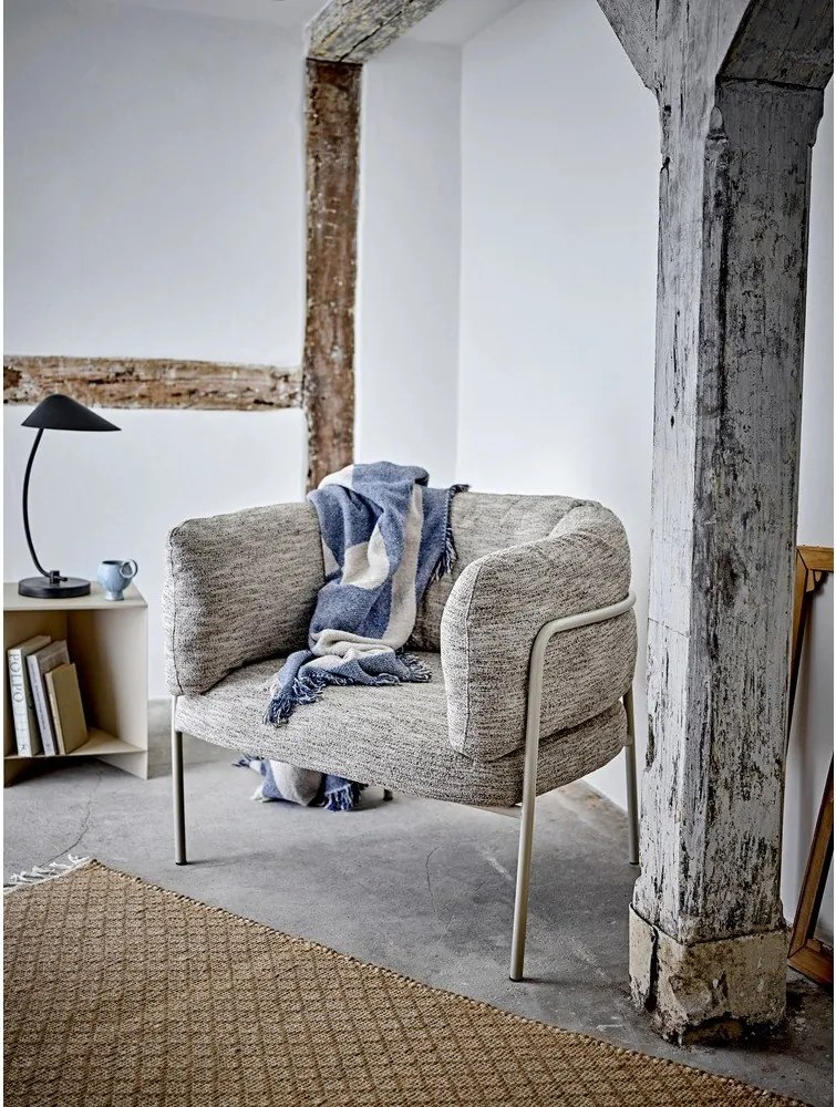 Sivobéžové kreslo Karel – Bloomingville