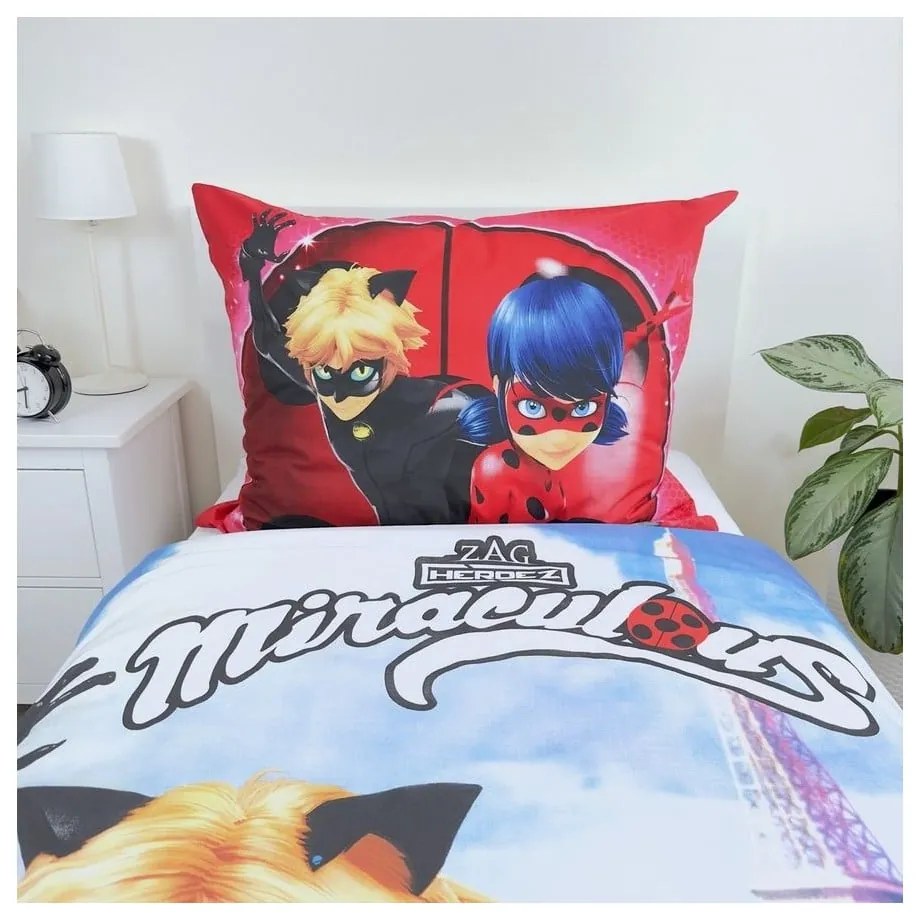 Bavlnená detská obliečka na jednolôžko 140x200 cm Miraculous – Jerry Fabrics