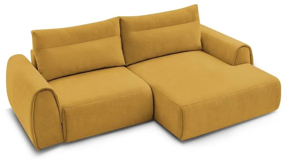 Okrovožltá rohová pohovka Aden – Bobochic Paris