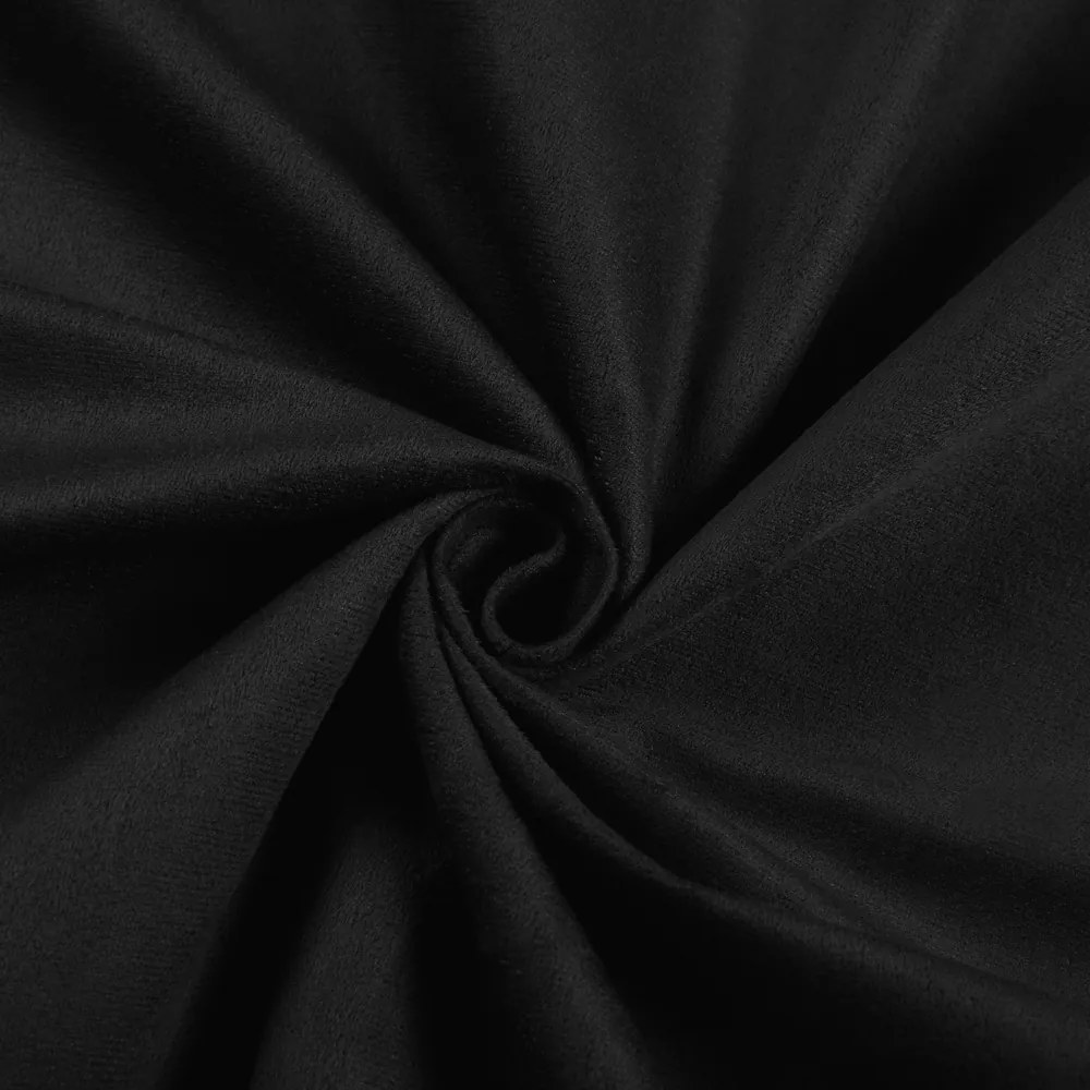 Biante Obdĺžnikový obrus/imitácia brúsenej kože Alcantara ALC-012 Čierny 120x180 cm