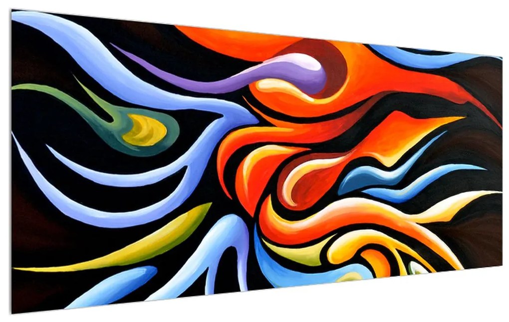 Abstraktný obraz - maľba (120x50 cm)