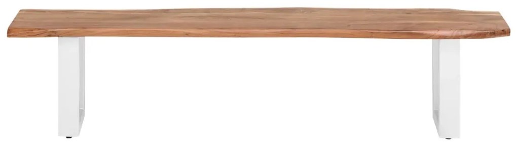 furniture-nabytek.cz - Masivní lavice Bullwer z akáciového dřeva, lakovaná, hnědá – 160×40 cm
