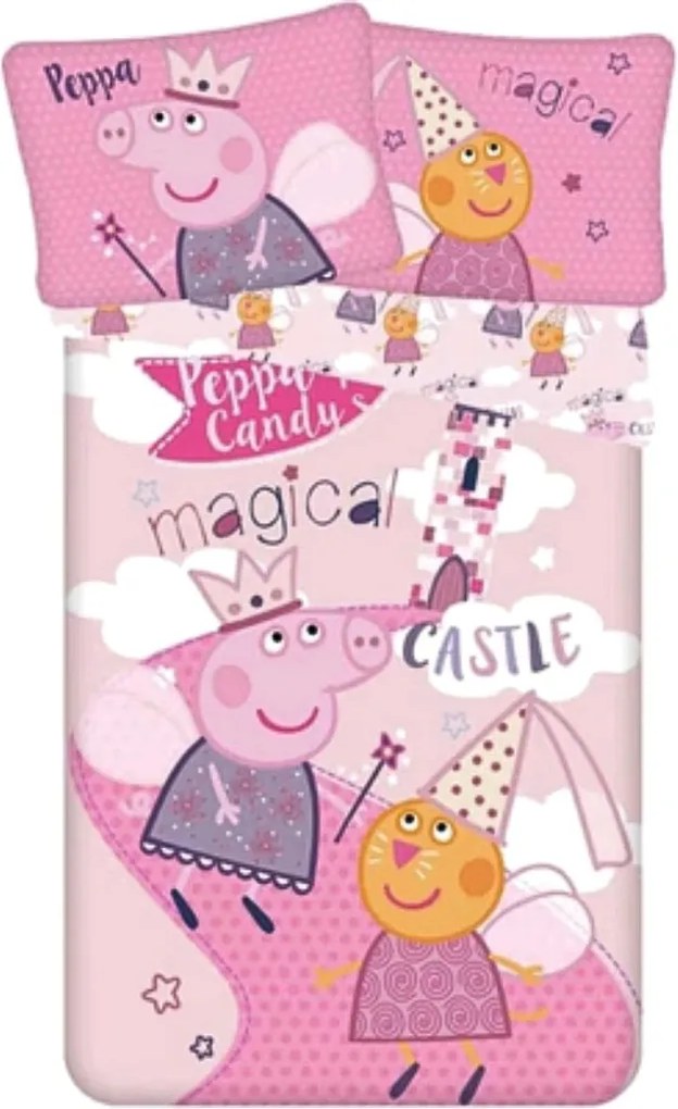 Obliecky Disney Peppa Pig ružové 140x200cm+90x70cm Faro