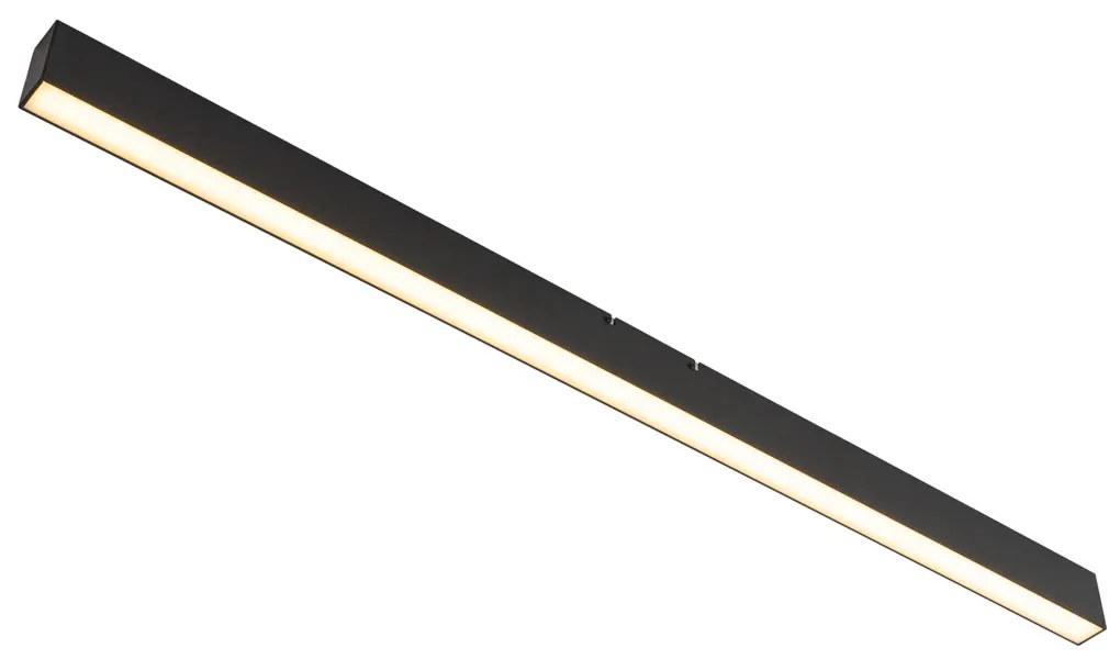 Stropné svietidlo čierne vrátane LED 3-stupňové stmievateľné 2700-4000K s prepínačom Dip - Keane