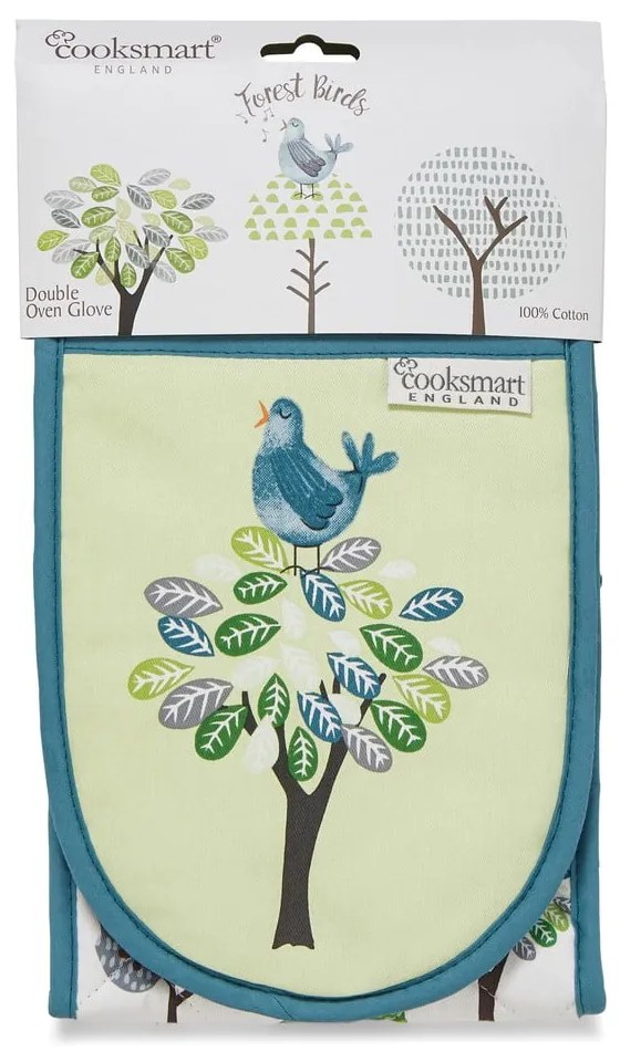 Dvojitá bavlnená chňapka Cooksmart ® Forest Birds