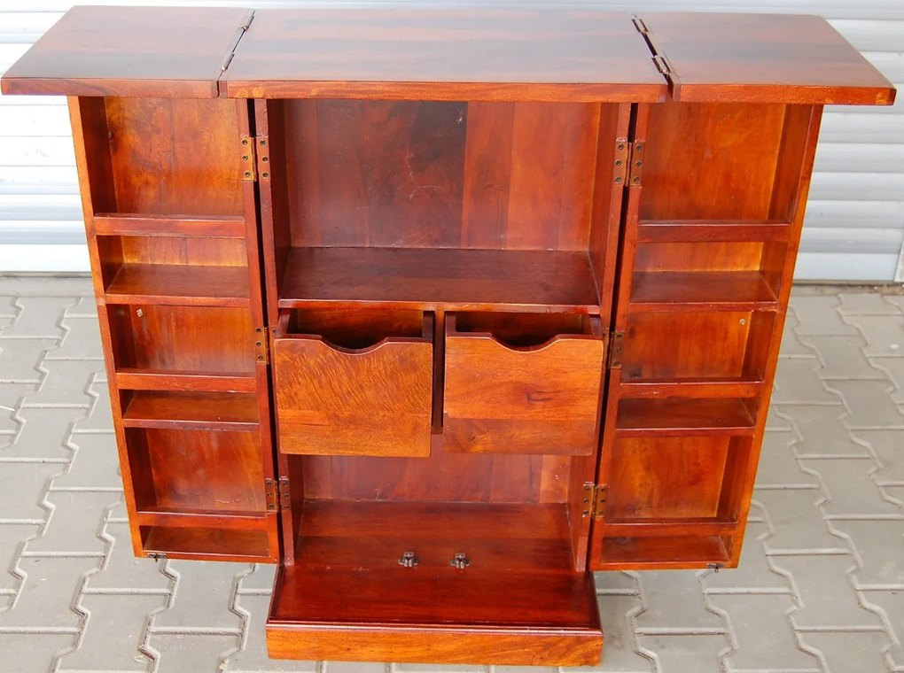 furniture-nabytek.cz - Domácí bar v obýváku 55x110x40 z dřeva palisandr