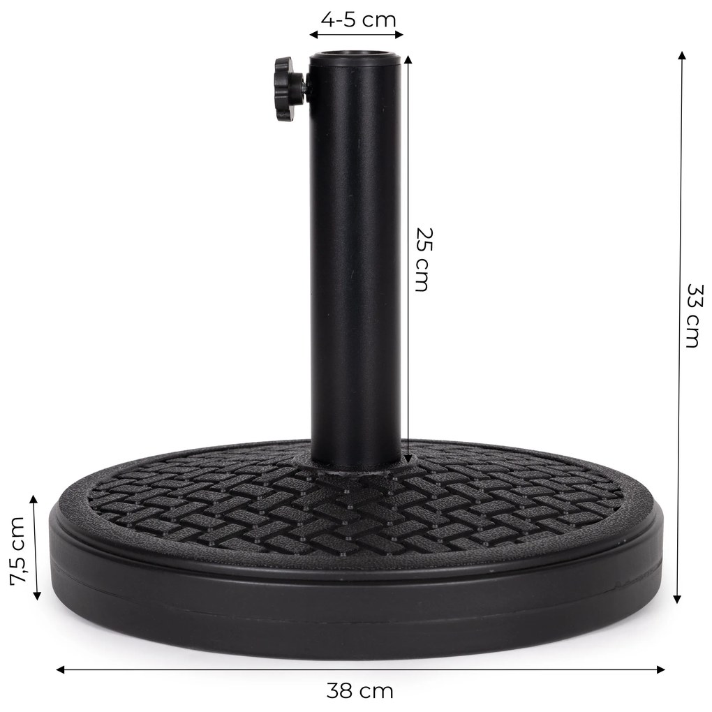 Stojan na slnečník na záhradu alebo terasu, 12 kg